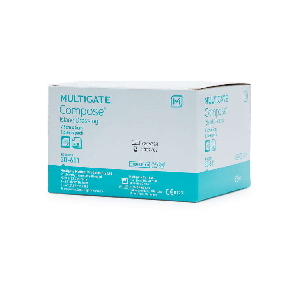 Compose Island Dressing Latex Free 5cm x 7.5cm (50) 10204036