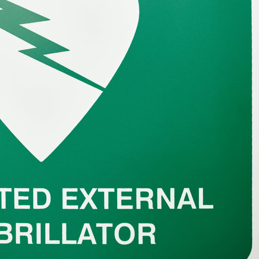 Defibrillator AED Sign Off Wall 30402198