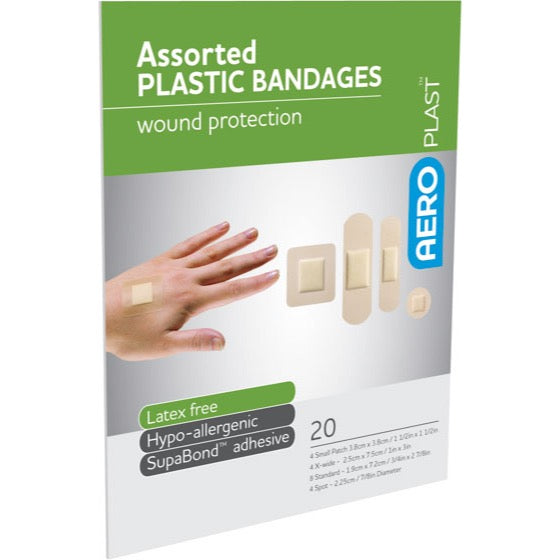 Plastic Dressings Assorted Latex Free (20) 10201003