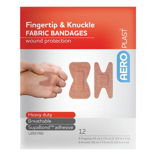 Fabric Dressings Fingertip & Knuckle (12) Latex Free 10202004