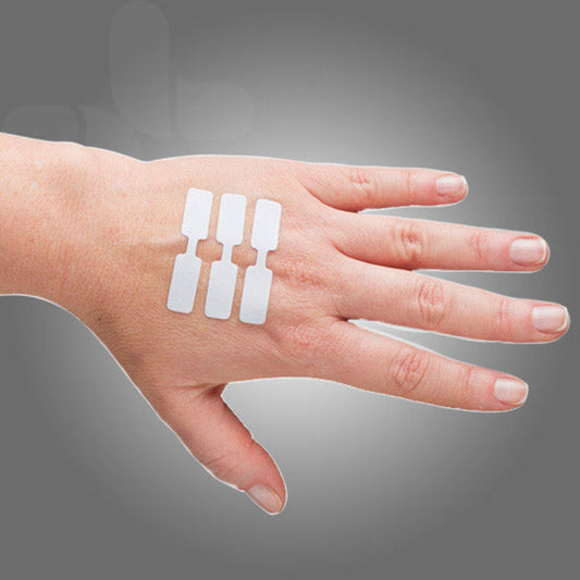 Student first aid butterfly closure strips on hand