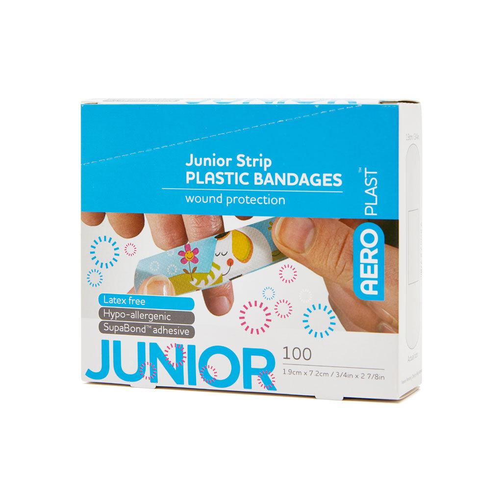 Plastic Dressing Strips Junior Latex Free 1.9cm x 7.2cm (100) 10201012