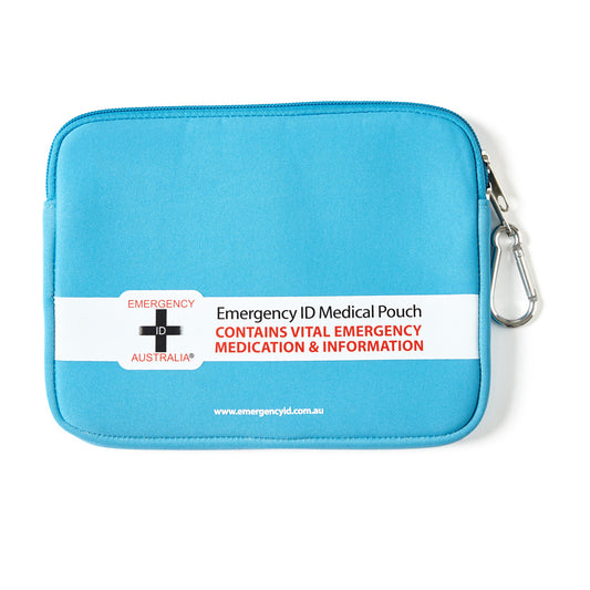 Medical Emergency ID Pouch - Blue - Medium 11101007