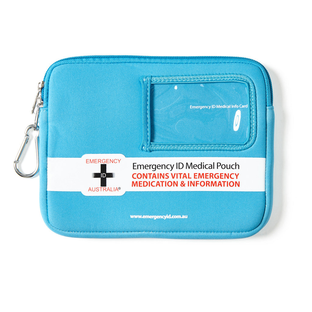 Medical Emergency ID Pouch - Blue - Medium 11101007