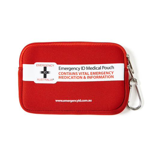 Medical Emergency ID Pouch - Red - Small 11101016