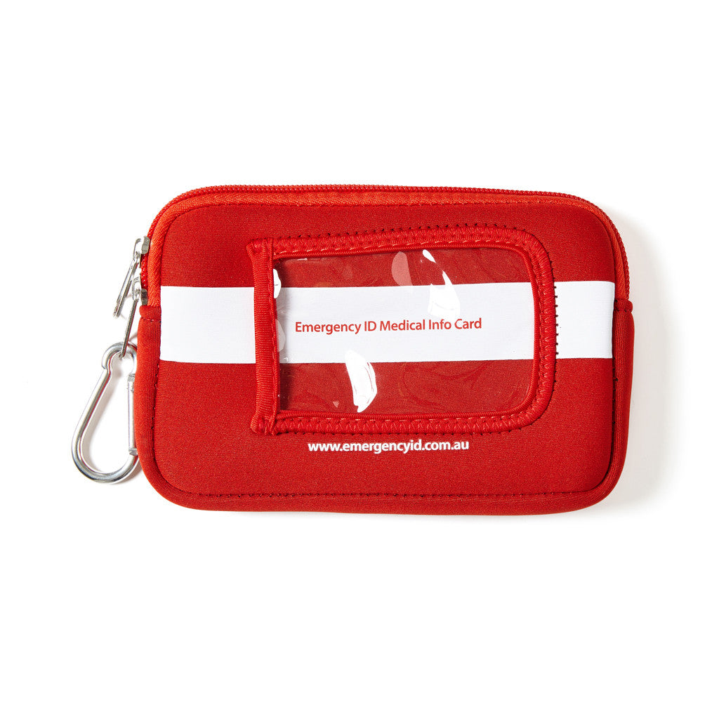 Medical Emergency ID Pouch - Red - Small 11101016