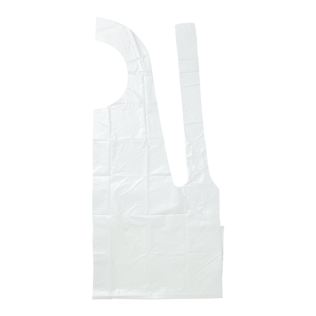 Apron Disposable Plastic White 11101001