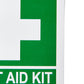 First Aid Kit Sticker with Cross 13cm x 13cm 11101062