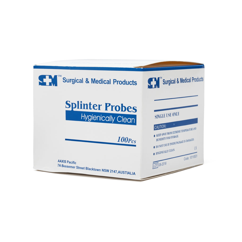 Splinter Usage Student First Aid Splinter Probes Disposable (100)