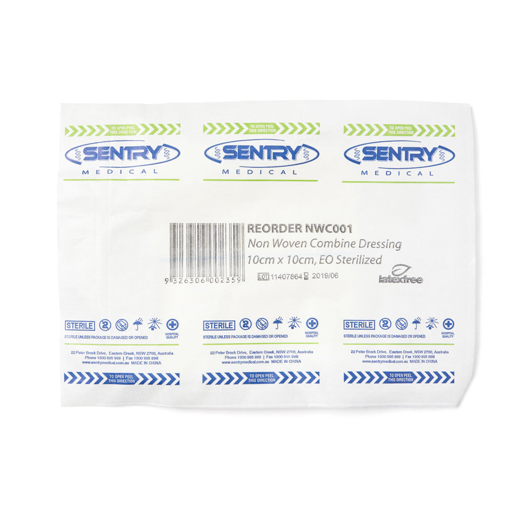 Combine Dressing Pad 10cm x 10cm - Wide - Student First Aid