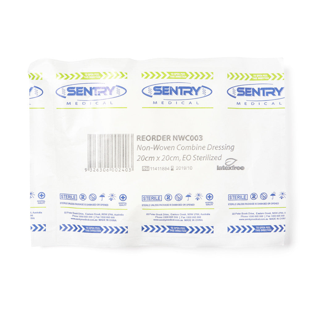 Combine Dressing Pad 20cm x 20cm - Wide - Student First Aid