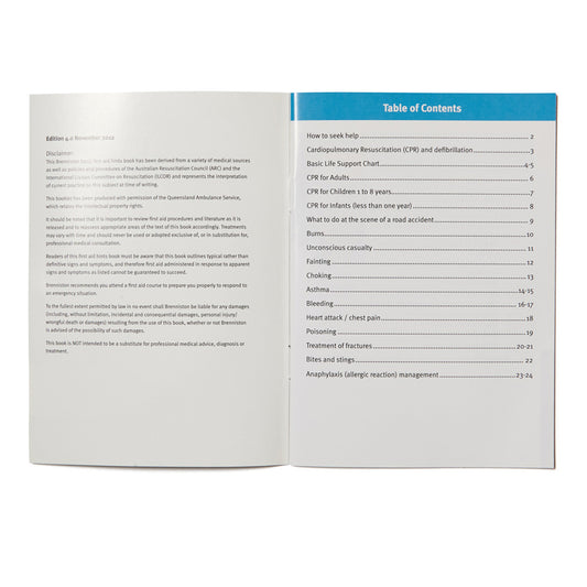 First Aid Booklet - Medium - Student First Aid