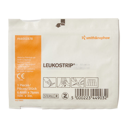 Leukostrip Wound Closure Strips 0.64cm x 7.6cm 3 Pack - Wide - Student First Aid