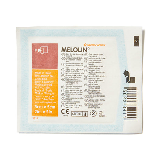Melolin Non-Adherent Dressing 5cm x 5cm - Wide - Student First Aid