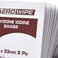 Povidone Iodine Swabs 6cm x 3.3cm 100 Box - Close - Student First Aid