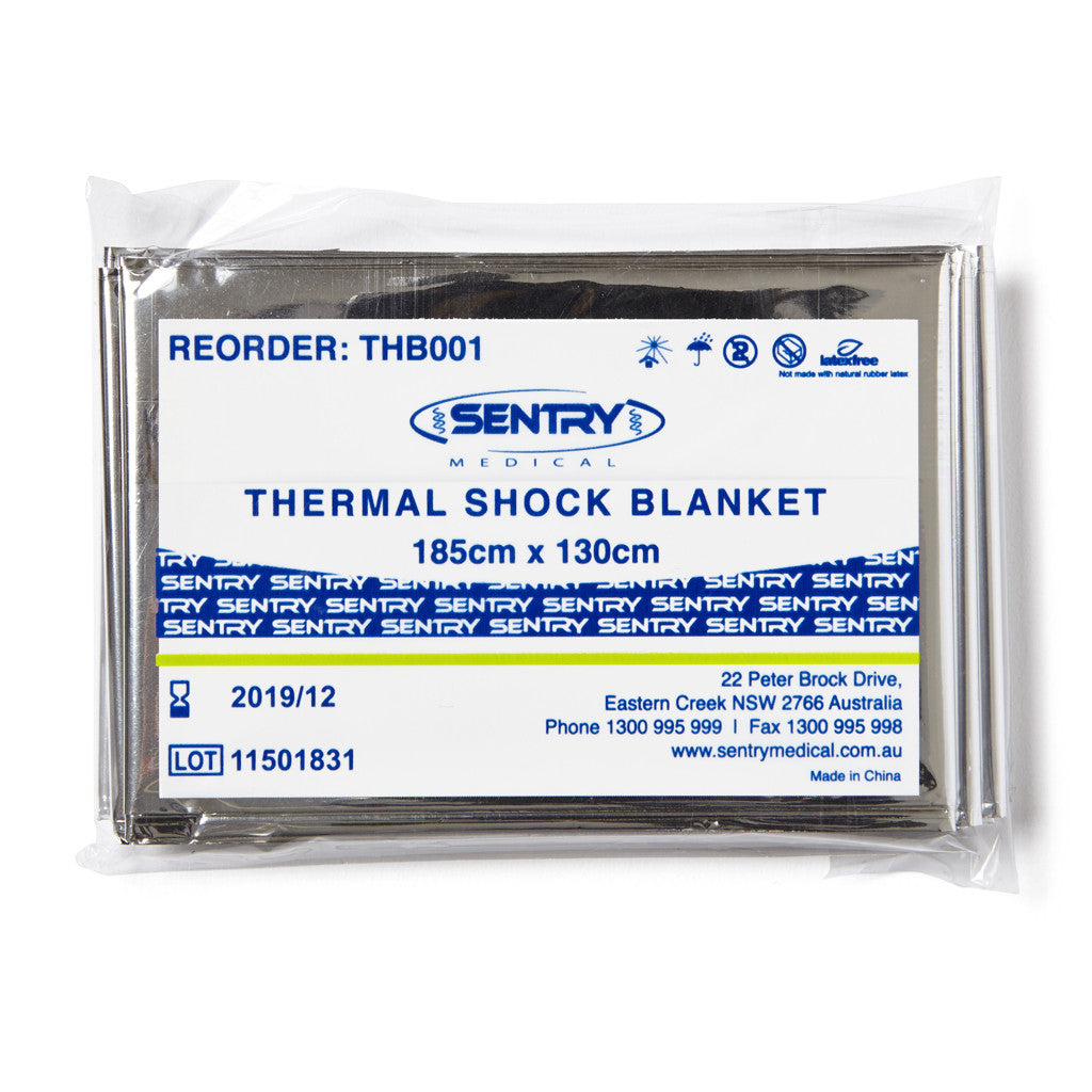 Thermal Shock Blanket 185cm x 130cm - Wide - Student First Aid