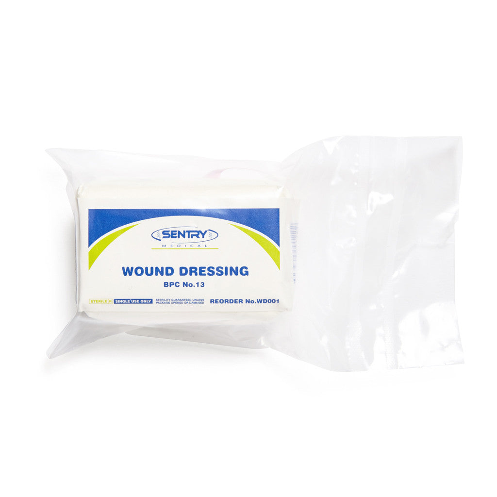Wound Dressing No.13 Small 8cm x 9cm - Wide - Student First Aid