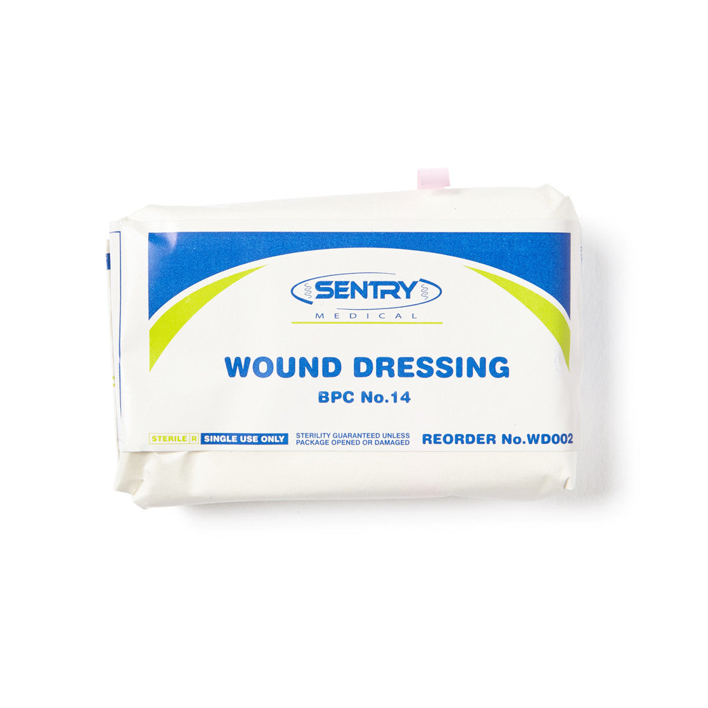 Wound Dressing No.14 Medium 14cm x 10cm - Medium - Student First Aid